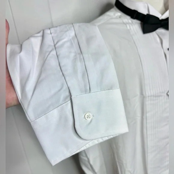 NWT Neil Allyn Tuxedo Shirt w/ Bow Tie - Picture 8 of 10